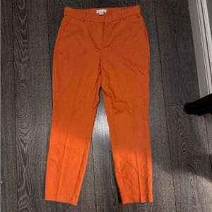 H&M Women's Orange Ankle Pants